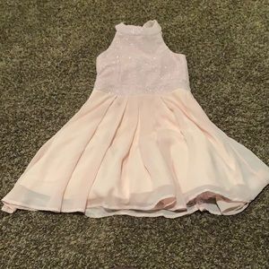 Blush pink homecoming dress